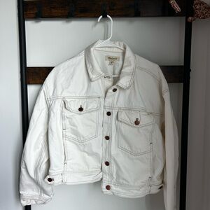 Madewell White Denim Jacket